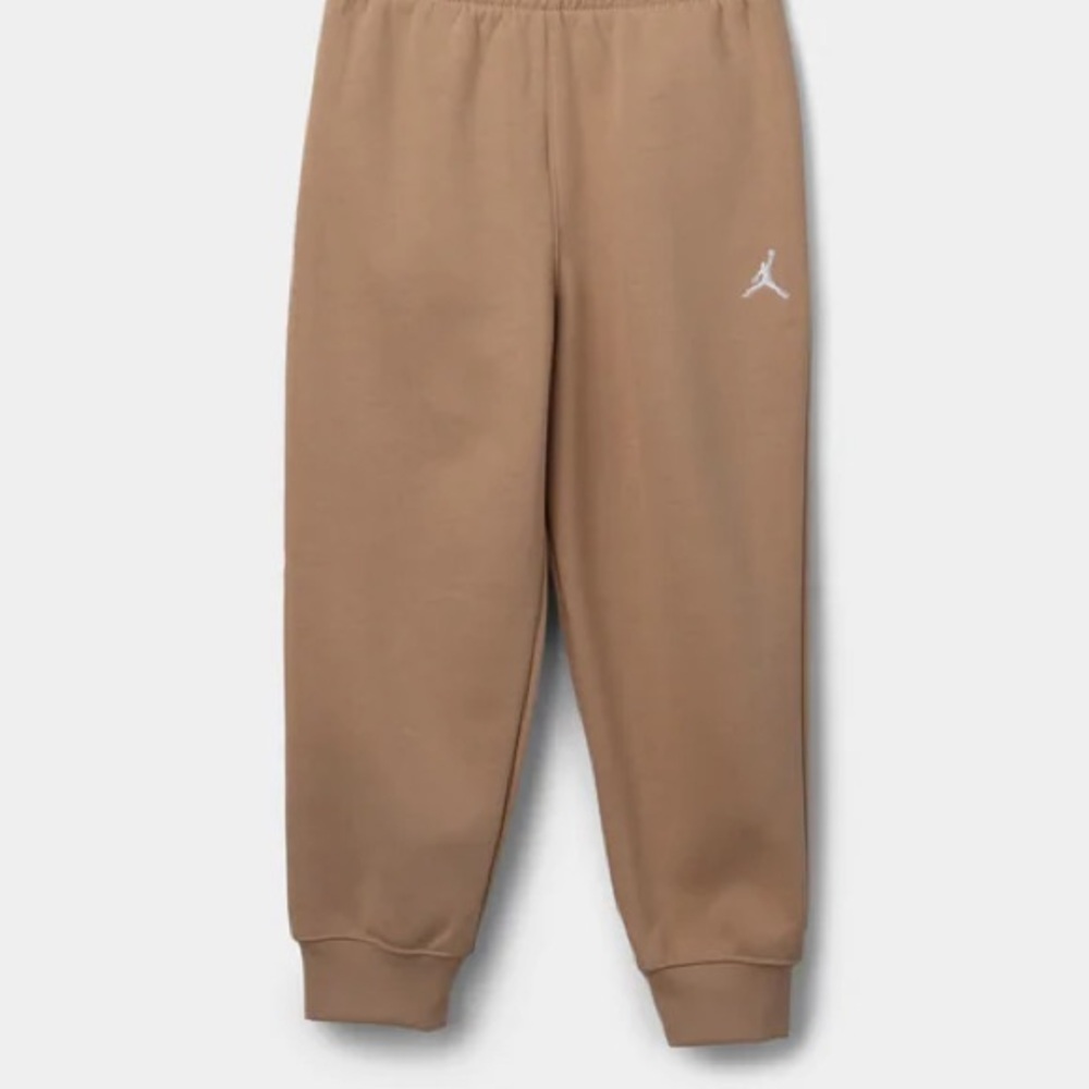 Jordan Boys Brooklyn Fleece Joggers Desert Ochre Khaki XL 13-15Y Streetwear Vibe - Picture 7 of 9